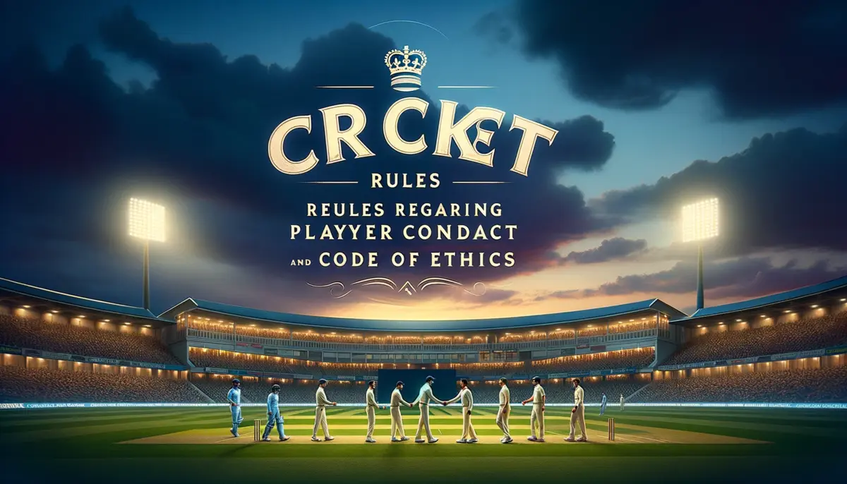 Cricket Rules Regarding Player Conduct and Code of Ethics