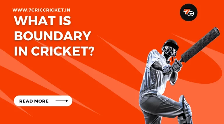 What Is Boundary in Cricket?