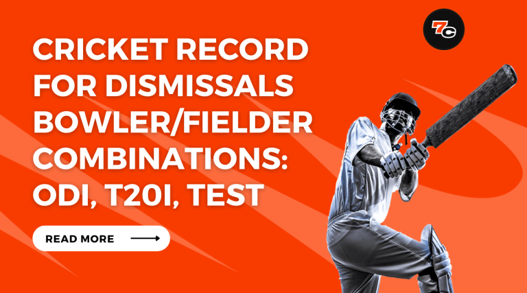 Cricket Record for Dismissals Bowler/Fielder Combinations: ODI, T20i, Test