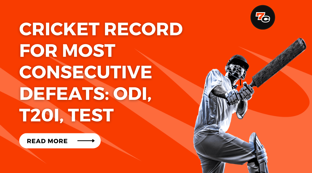 Cricket Record for Most Consecutive Defeats: ODI, T20I, Test