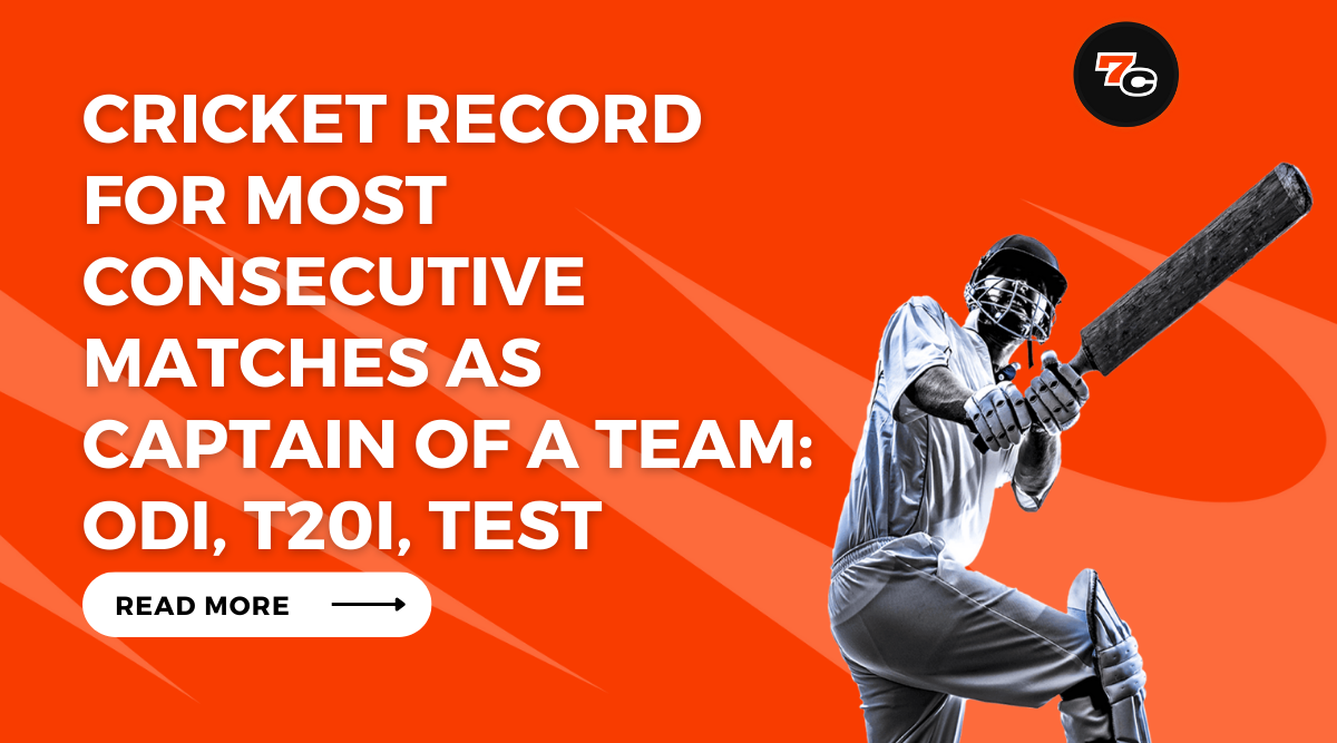 Cricket Record for Most Consecutive Matches as Captain of a Team: ODI, T20i, Test