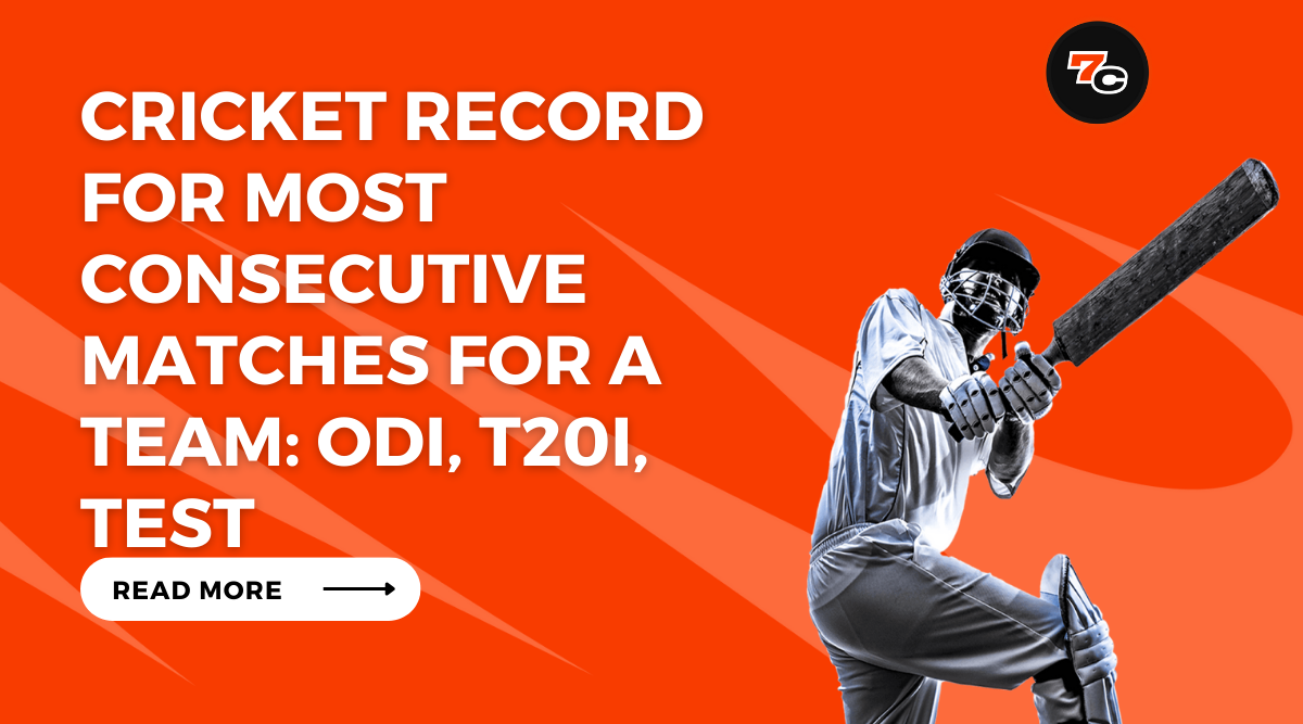 Cricket Record for Most Consecutive Matches for a Team: ODI, T20i, Test