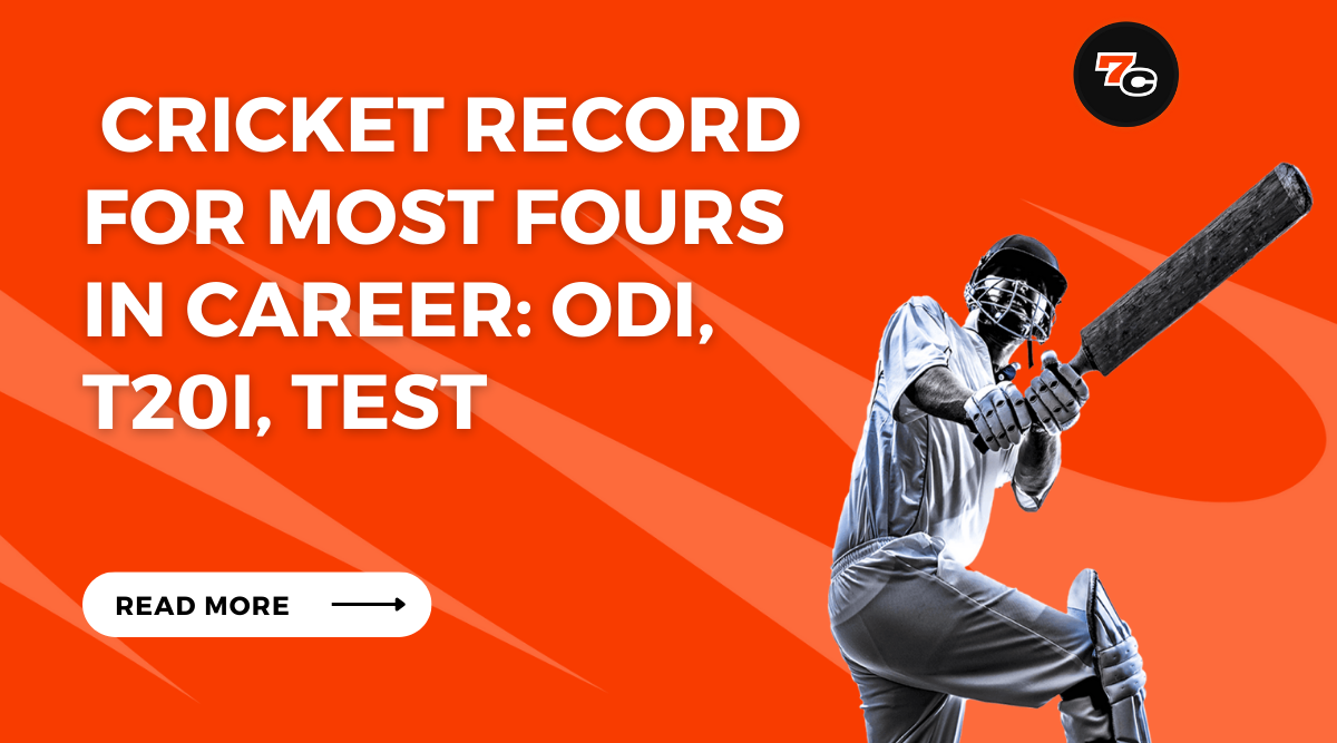 Cricket Record for Most Fours in Career: ODI, T20i, Test