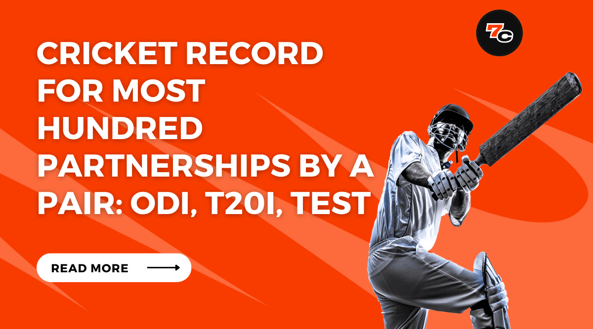 Cricket Record for Most Hundred Partnerships by a Pair: ODI, T20i, Test