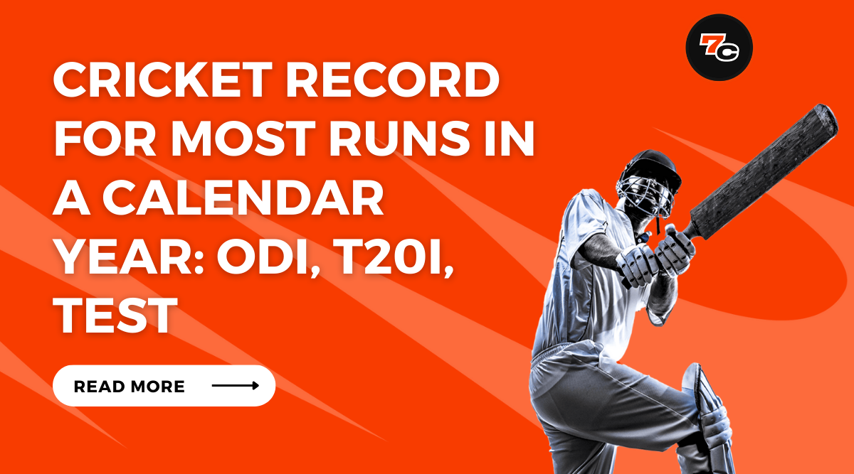 Cricket Record for Most Runs in a Calendar Year: ODI, T20i, Test