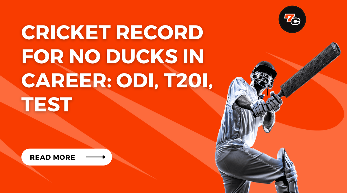 Cricket Record for No Ducks in Career: ODI, T20i, Test