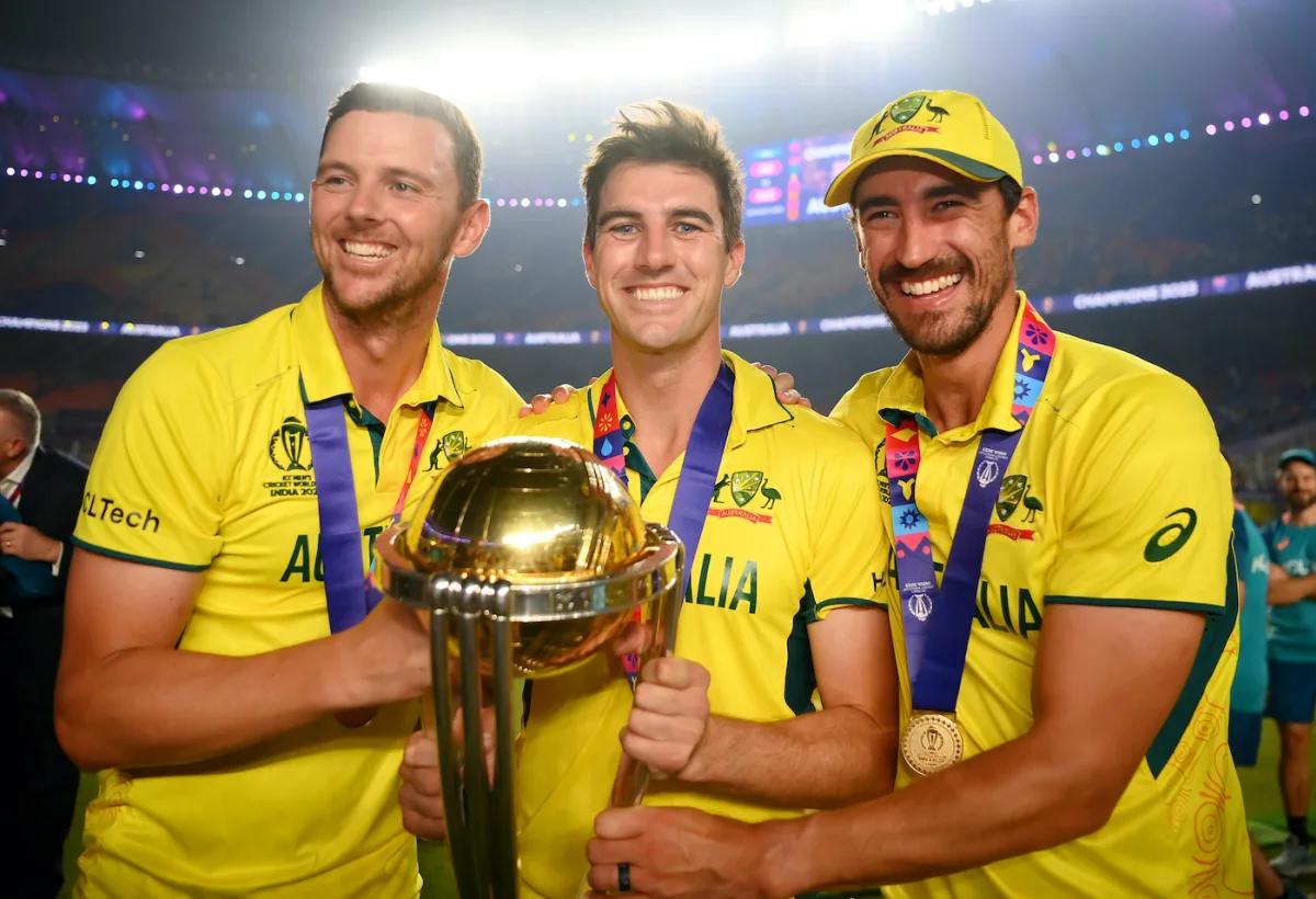 Mitchell Starc, Pat Cummins, and Josh Hazlewood, Final Cricket World Cup 2023