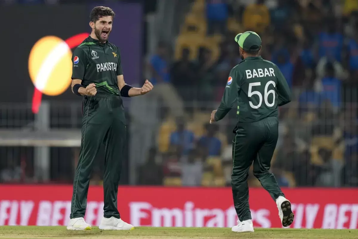 Shaheen Afridi and Babar Azam, Pakistan vs Afghanistan, Cricket World Cup 2023