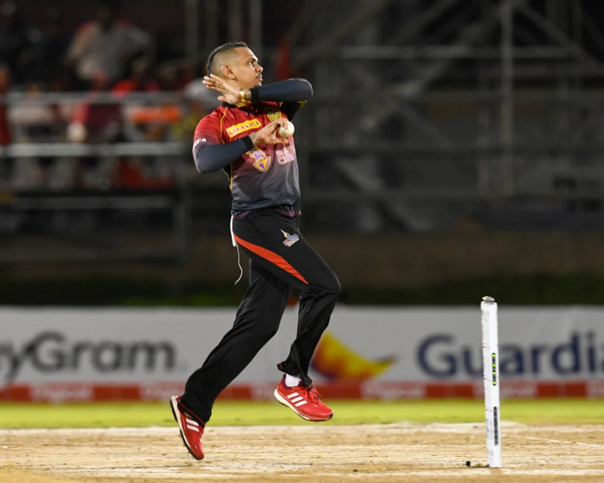 Sunil Narine, Trinbago Knight Riders vs St Kitts and Nevis Patriots, Port of Spain 2017