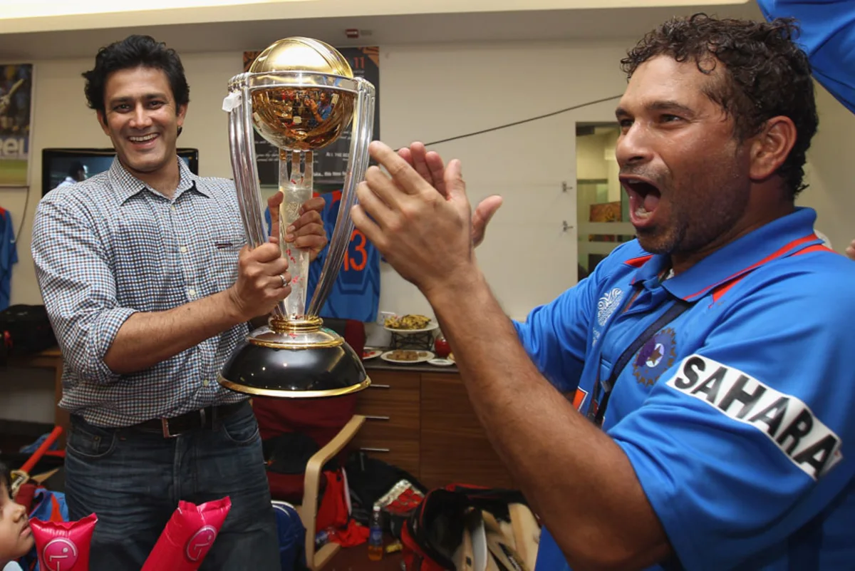 Anil Kumble and Sachin Tendulkar, Cricket World Cup 2011