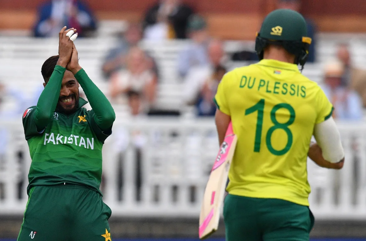 Mohammad Amir vs Faf du Plessis, Pakistan vs South Africa, Cricket World Cup 2019