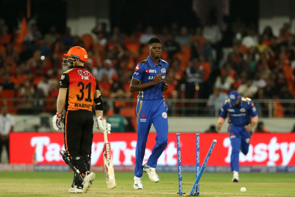 Alzarri Joseph vs David Warner, Sunrisers Hyderabad vs Mumbai Indians, IPL 2019