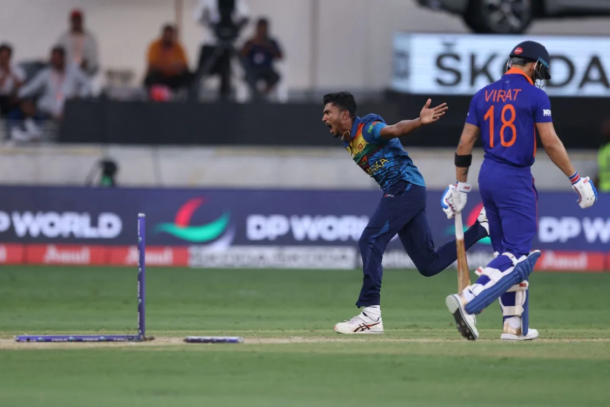 Dilshan Madushanka vs Virat Kohli, India vs Sri Lanka, Dubai 2022