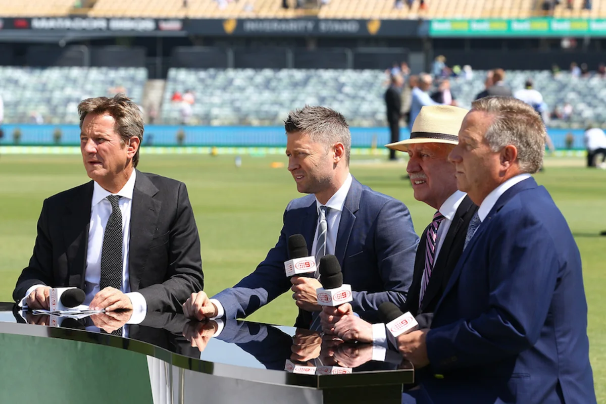 Michael Clarke, Mark Nicholas, Ian Chappell, and Ian Healy, Australia vs South Africa, 1st Test, 2016