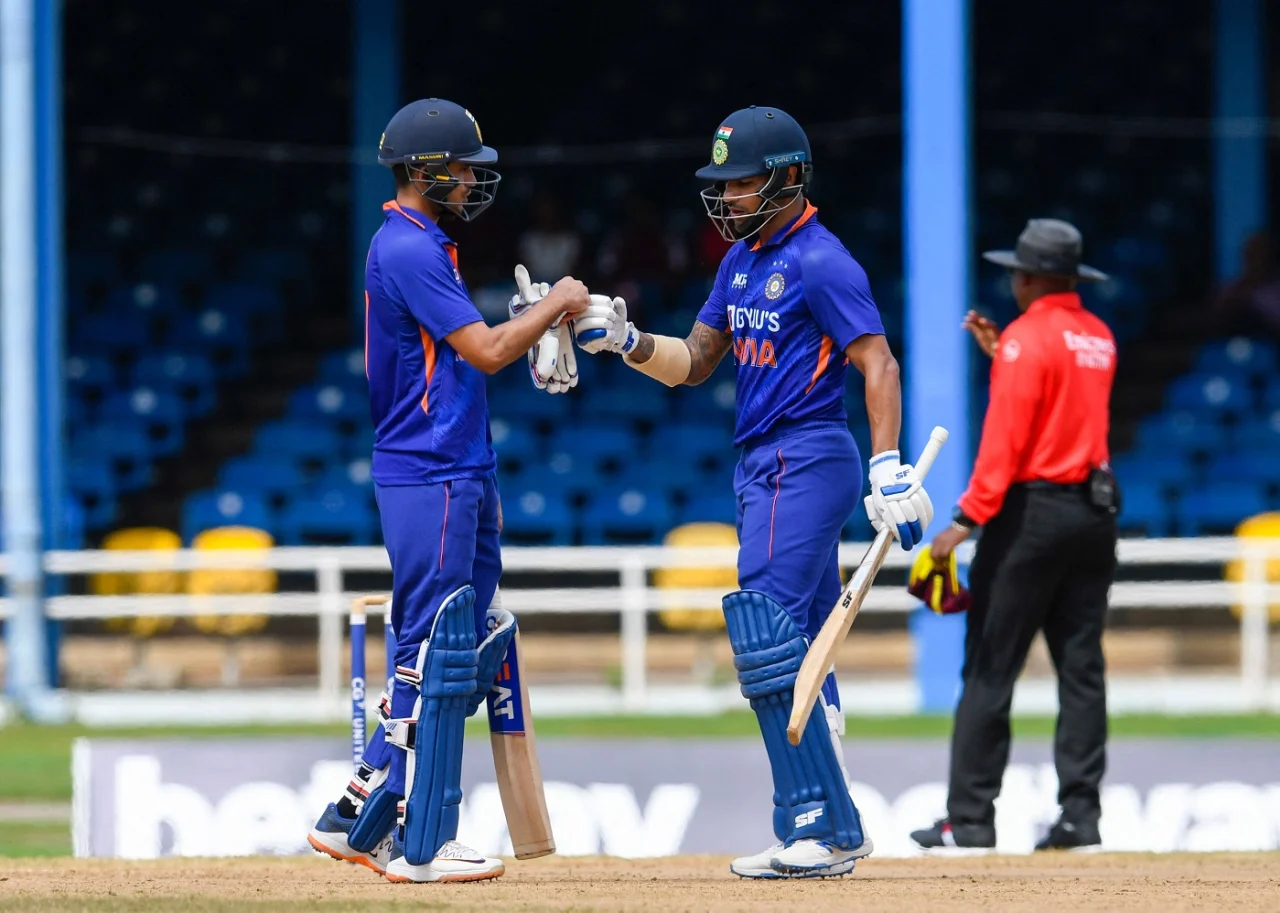 Shubman Gill vs Shikhar Dhawan, West Indies vs India, 3rd ODI, 2022