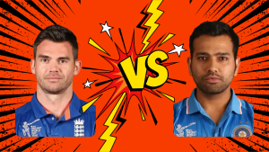 Rohit Sharma vs James Anderson